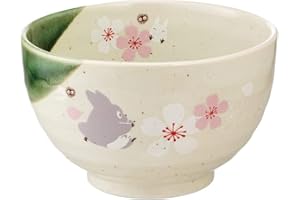Studio Ghibli - My Neighbor Totoro - Sakura/Cherry Blossom, Skater Traditional Japanese Porcelain Dish Series - Small Rice Bo