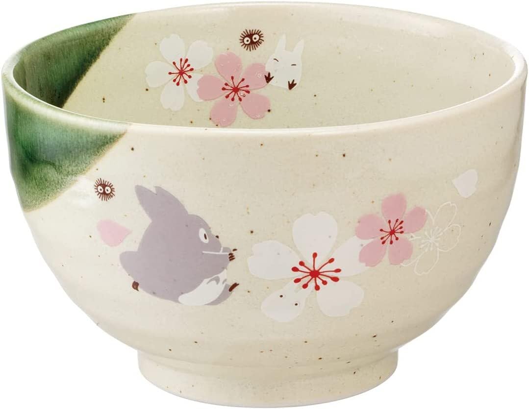 Studio Ghibli - My Neighbor Totoro - Sakura/Cherry Blossom, Skater Traditional Japanese Porcelain Dish Series - Small Rice Bowl