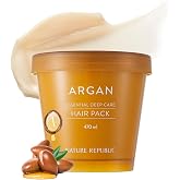 Nature Republic Argan Essential Deep Care Hair Pack (200 ml / 6.76 fl oz) | Deep Conditioning Treatment for Dry, Damaged &amp; Brittle Hair, Moisturizing Care