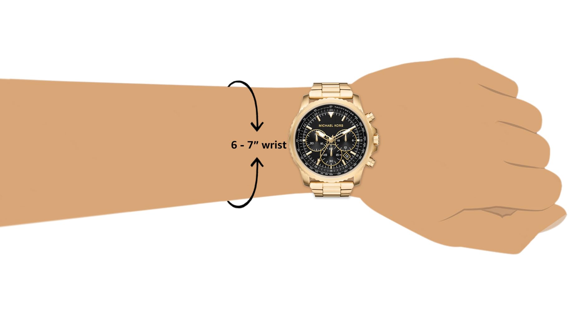 Michael Kors Cortlandt Men's Watch, Stainless Steel Chronograph Watch for Men with Steel or Leather Band