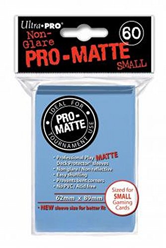 Ultra Pro Pro-Matte Sleeves - Light Blue, Small - for Yu-Gi-Oh, Cardfight/CFVG (60 Deck Protectors)