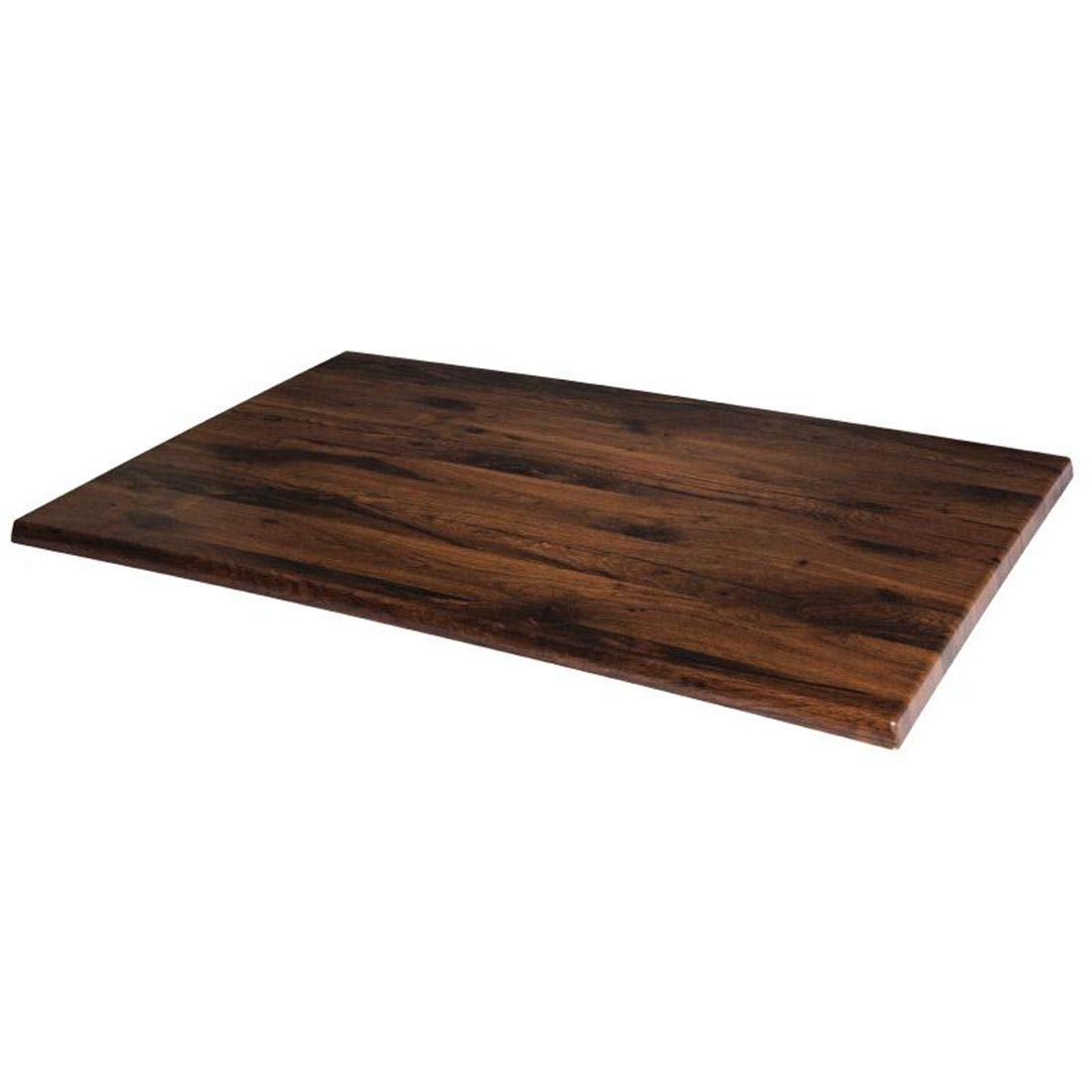 Werzalit plus GR387 Rectangular Table Top Antique Oak, 1100 mm