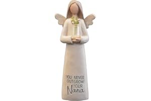 CWI Gifts Blossom Bucket Angel Figurine You Never Outgrow Your Nana Guardian Angel Sentimental Gift 11730