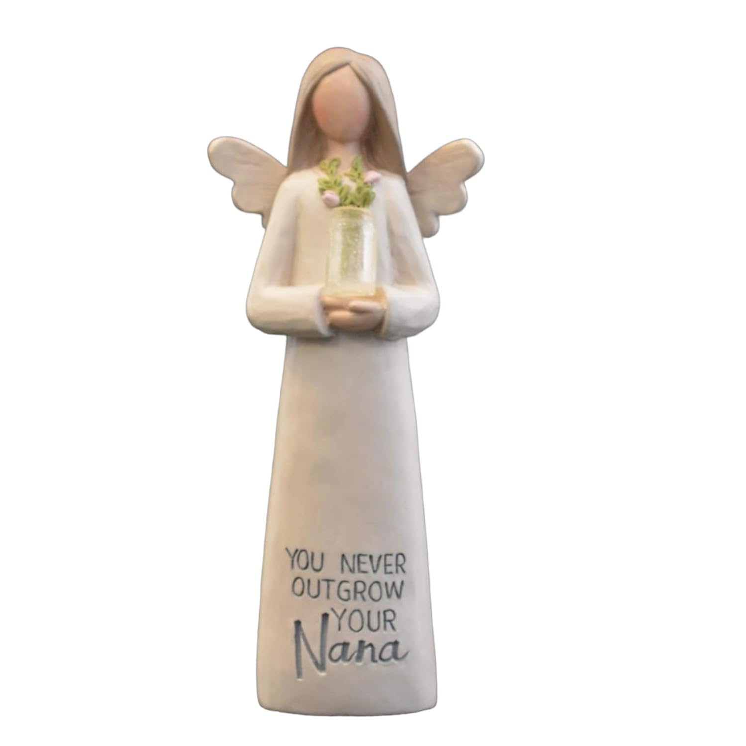 Angel Figurine Gift You Never Outgrow Your Nana Guardian Angel Sentimental, 2 x 5 Inch, Pink