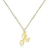 SERYNOW Gold Heart Initial Necklaces for Women, Minimalist Initial Heart Necklaces for Her, Dainty Alphabet Letter Pendant Necklaces Gift Jewelry