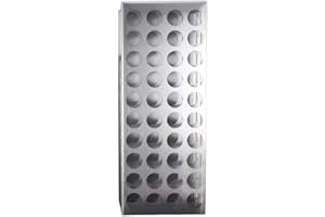 AllGIFT 304 Stainless Steel Test Tube Holder Lab Stand Rack 40 Hole 3 Layer for Test, Caulking, Paint Tubes(15-18mm)