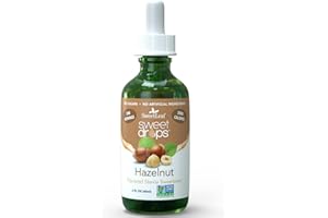 SweetLeaf Stevia Liquid Sweet Drops - Hazelnut Flavored Drops, Stevia Liquid Sweetener, Zero-Calorie, Sugar-Free Syrup Alternative for Keto Coffee, Baking, Shakes, 2 Fl Oz