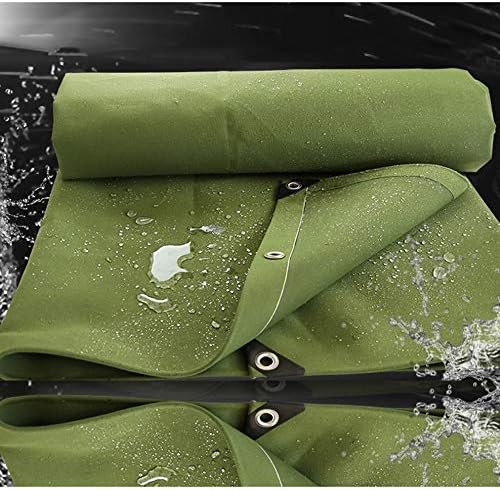 Thickened Waterproof Cloth Waterproof Sunscreen Pure Canvas Tarpaulin Canvas Waterproof Cloth Truck Tarpaulin Sunshade Awning Cloth (520 g/Square Meter, Thickness: 0.81mm) (Size : 2mx4m)