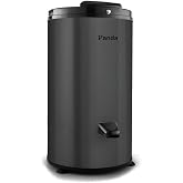 Panda 3200 RPM Portable Spin Dryer,22lb Capacity, Dark Gray | Stainless steel drum and outer case; 110V portable spin dryer for apartments, RVs, dorms and compact laundry spaces.