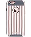 iPhone 6S Plus Case, BENTOBEN Ultra Slim Stripe Design Hard Shell Soft TPU Dual Layer Shockproof Protective Case Cover for iPhone 6S Plus / iPhone 6 Plus (5.5 Inch), Rose Gold