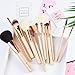 amoore Makeup Brushes 12pcs Makeup Brush set Makeup Brush with Case Foundation Brush Powder Brush