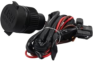 MOQIAOSEIKO New 5V Dual USB Charger Socket Relay Adapter Plug Power Charging Compatible with Honda XL750 XL 750 Transalp 2023 2024 CRF300L CRF250L Rally CRF 300L 250 L