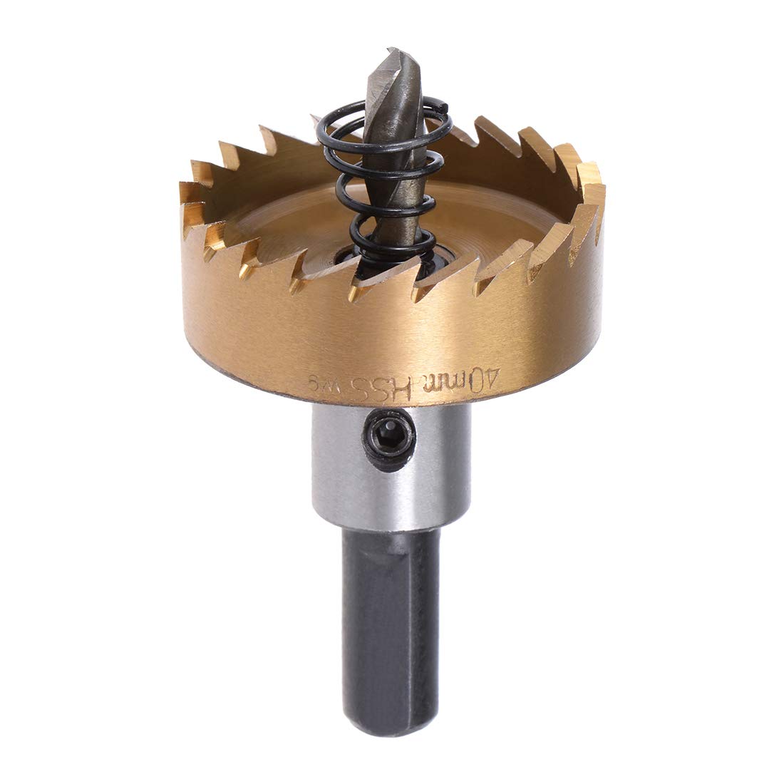 sourcingmap 40mm HSS Drill Bit Hole Saw Stainless High Speed Steel Metal Alloy