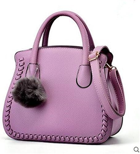 FTSUCQ Womens Shell Style Handle Tote Handbag Shoulder Bags Satchels,Purple