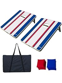 AceLife Cornhole Bean Bag Toss Game Set Aluminum Frame with 8 Bean Bags and Carrying Case, Tailgate Size （3ft x 2ft）