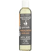 Soothing Touch W67366S Bath and Body Oil Sandalwood, 8-Ounce