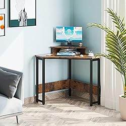 ODK Corner Desk Space Saving Small Desk with Sturdy
