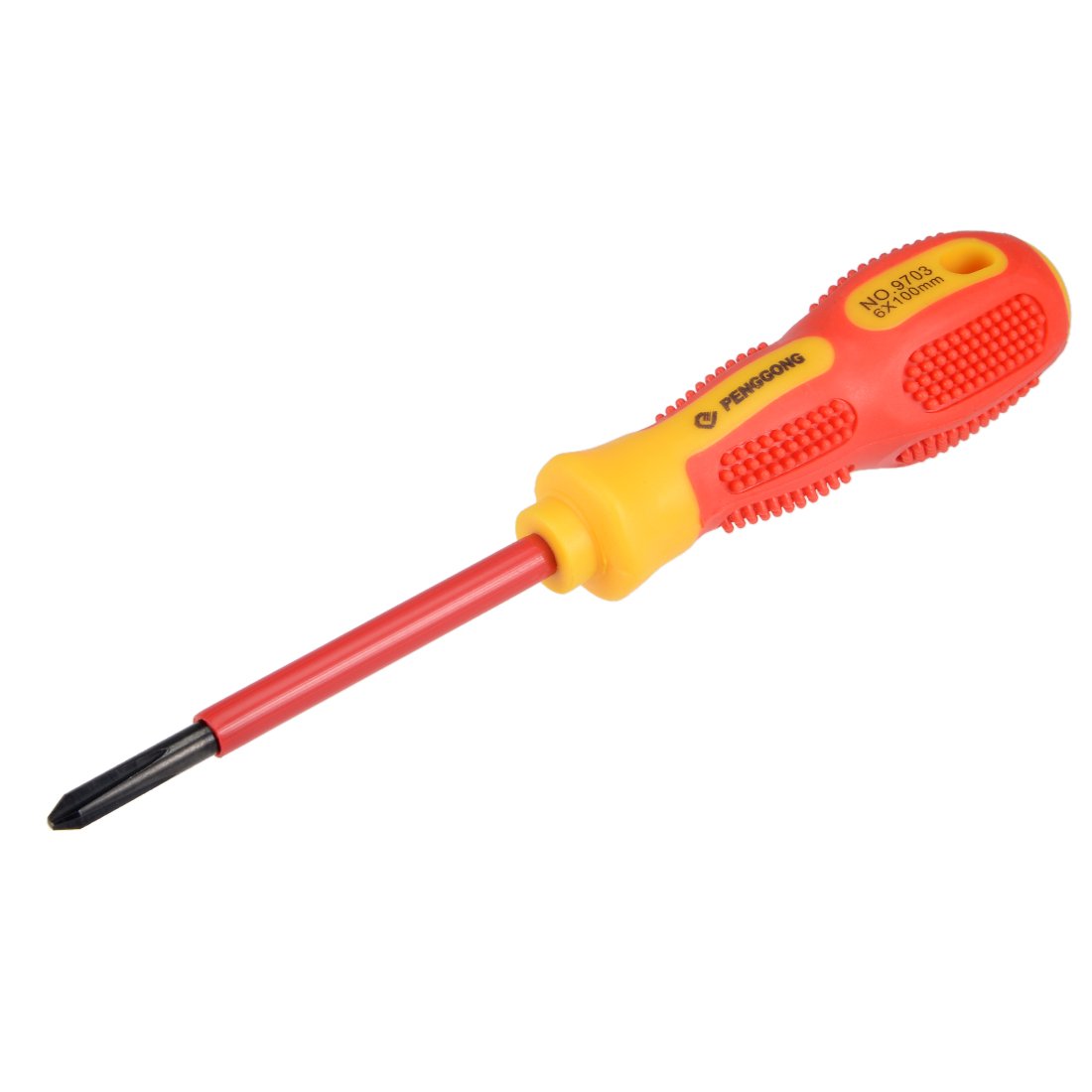 sourcing map 1000v Phillips Insulated Magnetic Tip Electrical Screwdriver #2 x 4 Inch