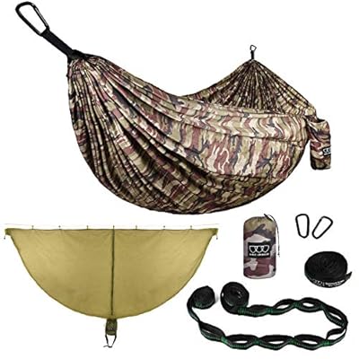 Gold Armour Camping Hammock with Bug Net - XL Double Hammock Portable Hammock Camping Accessories Gear Mosquito Bug Net… 51O 6W5vfiL