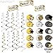 KatchOn, Happy New Year Hanging Swirls - Pack of 30 | Black and Gold New Years Eve Party Supplies 2025 | Happy New Year Decorations 2025 | New Years Hanging Decorations | New Years Eve Decorations