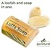Puretural Luffa Soap Bar to Clean Remove Dark Spots Dirt from Body Scrub Soap Whitening with Lemongrass and Honey Aromatherapy