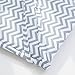 TILLYOU Baby Crib Bumper Pads for Standard Crib Slats Breathable Machine Washable Padded Crib Liner 100% Premium Woven Cotton 4-Piece Safe Bumper Guards Crib Padding, Gray Zigzag Chevron