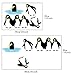 Let'S Diy Penguin Diving Wall Sticker Decals Home Decoration Decor For Kids Room