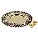 GD Designer Pooja Thali Traditional Metallic Finished Acrylic Pooja Thali/Tilak Thali with two Katoris/Golden Puja Thali