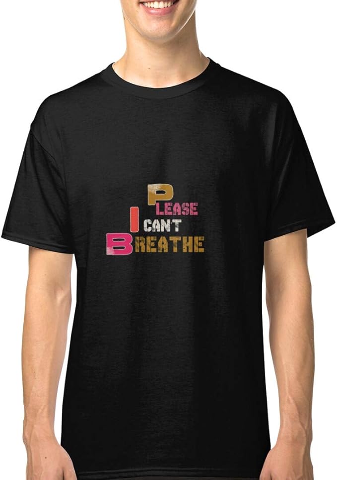 Amazon.com: Please I Can T Breathe Classic T-Shirt 10 Shirt (Black, 4XL): Clothing