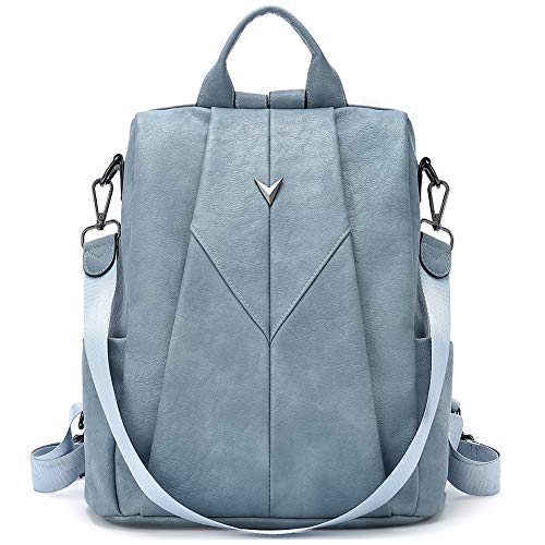 WESTBRONCO Backpack Purse for Women Leather Travel Anti Theft Large