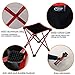 Portable Folding Camping Stool, Lightweight Compact Chair up to 50.7lbs for Outdoor and Indoor Picnic, Hikingthumb 3