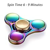 Hand Spinner, Up 8 Min Spins BESTTY Fidget Spinner EDC Spinner [High Speed | 4-8 Min Spins |German Bearing] Fingertip Gyro Fidget Hand Spinner ADHD Fidget Toy (Electroplating Colorful)