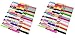 JLIKA Elastic Hair Ties (SET OF 100) Colorful Solids - No Crease Ouchless - Ponytail Holders - Ribbon Hairties for Women Girls Teens and Kids