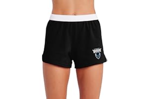 Campus Lab Official Collegiate Primary Logo Womens Soffe Short, Elastic Fold Over Waist Shorts, Junior Fit