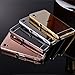 Gravydeals Luxury Black Mirror Effected Hard PC Back Cover with Premium Aluminum Metal Frame Ultimate protection Case for Sony Xperia M5