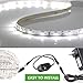 Ustellar Dimmable Waterproof LED Light Strip Kit, 300 Units SMD 2835 LEDs, 6000K Daylight White 12V LED Tape, Led Ribbon, 16.4ft/5m Lighting Strips with UL Listed Power Supply