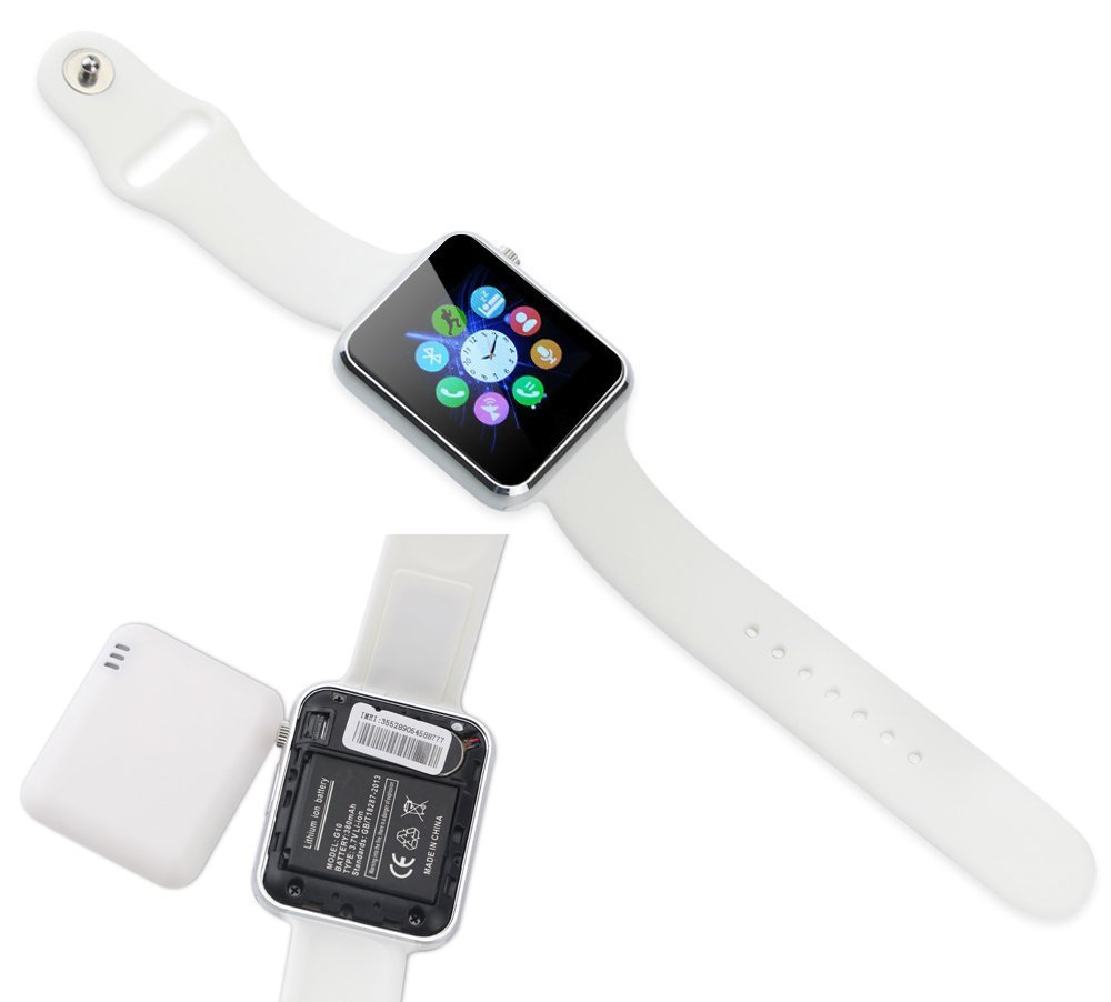 Smart Watch KKCITE Sweatproof Bluetooth Smartwatch Phone for Samsung Nexus6 Htc Sony and Android Smartphones Support Sleep Monitor, Push Message, Camera Unlocked Watch Men Women Kids