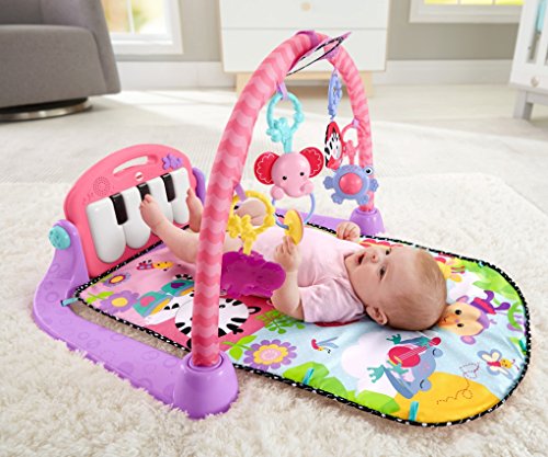 Fisher-Price Kick 'n Play Piano Gym, Pink - Thumbnail 3