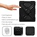 Afranker Plastic Kid Proof Extreme Duty Dual Protective Case Cover with Kickstand for Ipad 2, Ipad 3 - Black