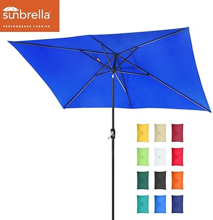 Eliteshade Sunbrella Solar 9ft 3 Tiers Market Umbrella With 80 Led Lights Patio Umbrellas Outdoor Table