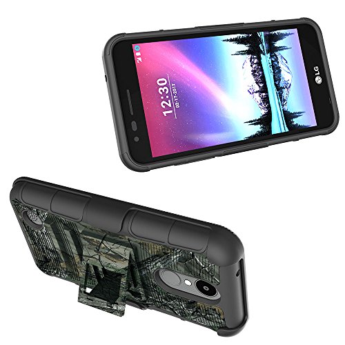 LG Phoenix 3 Case, LG Fortune Case, LG K4 2017 Case, Ranyi [3 In 1 Armor] Heavy Duty 360 Degree Full-Body Rugged Holster Armor Dual Layer Case with [Kickstand] [Belt Swivel Clip] (camo) - Thumbnail 5