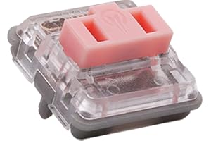 GENERIC Kailh PG1350 Choc V1 Low Profile Keyboard Switches,5-Pin 20-70gf,Kailh Choc V1 Switch clicky&Linear and Tactile for Chocolate Mechanical Gaming Keyboard,Built-in LED Slot (Pink-35Pcs)