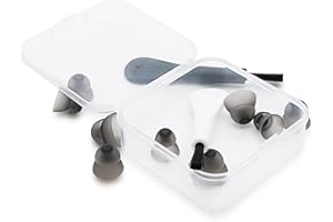 Transparents PP Storage Case for Hearings Aid Accessories with Silicone Ear Tip and Cleaning Brush Design Hygienic Silicone E