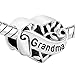 CharmSStory Silver Plated Grandma/Wife/Sister Heart I Love You Beads For Bracelets (Grandma)