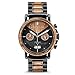 Original Grain Wood Wrist Watch | Alterra Collection 44MM Chronograph Watch (Stonewashed Wood)