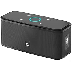 DOSS Touch Wireless Bluetooth V4.0 Portable Speaker with HD Sound and Bass, 12H Playtime, Built-in Mic, Portable Wireless Speaker for iPhone, Samsung (Black)