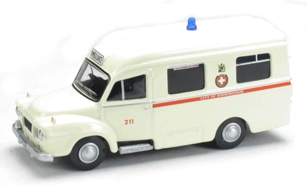 Oxford Diecast 1:76 Birmingham Bedford J1 Lomas Collectable model 76BED002, Red