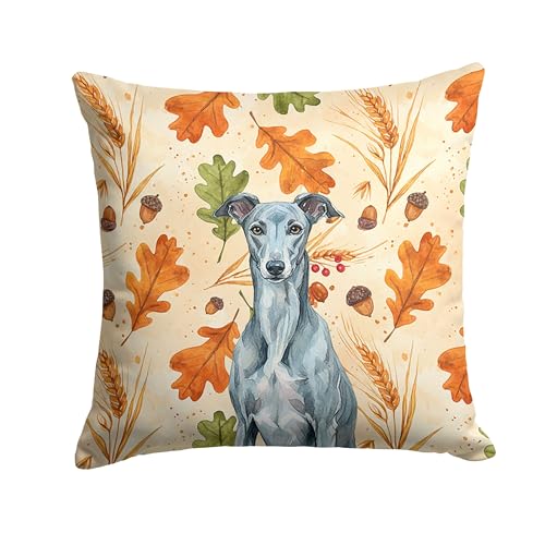 Caroline's Treasures Blue Brindle Greyhound Heirloom Fall Throw Pillow Decorati…