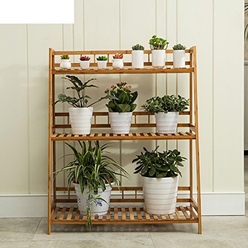 RQEZSCLSGJGC Balcony Wood Flower Showy Balcony Indoor Flower Pot Living Room Multilayer Ladder Spider Frame