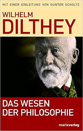 Das Wesen Der Philosophie Amazon De Dilthey Wilhelm Scholtz Gunter Bucher